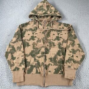 Vintage Element Skateboards Hoodie Mens Small Y2K Skate Camo Bam Margera 2000s